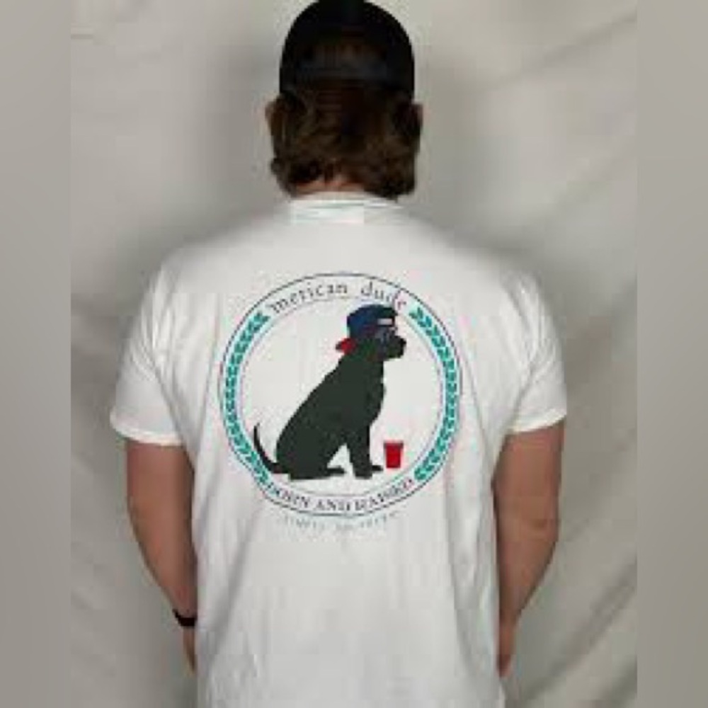 Simply Southern ‘Mercian Dude T w/ Dog & Red Solo Cup - Large
